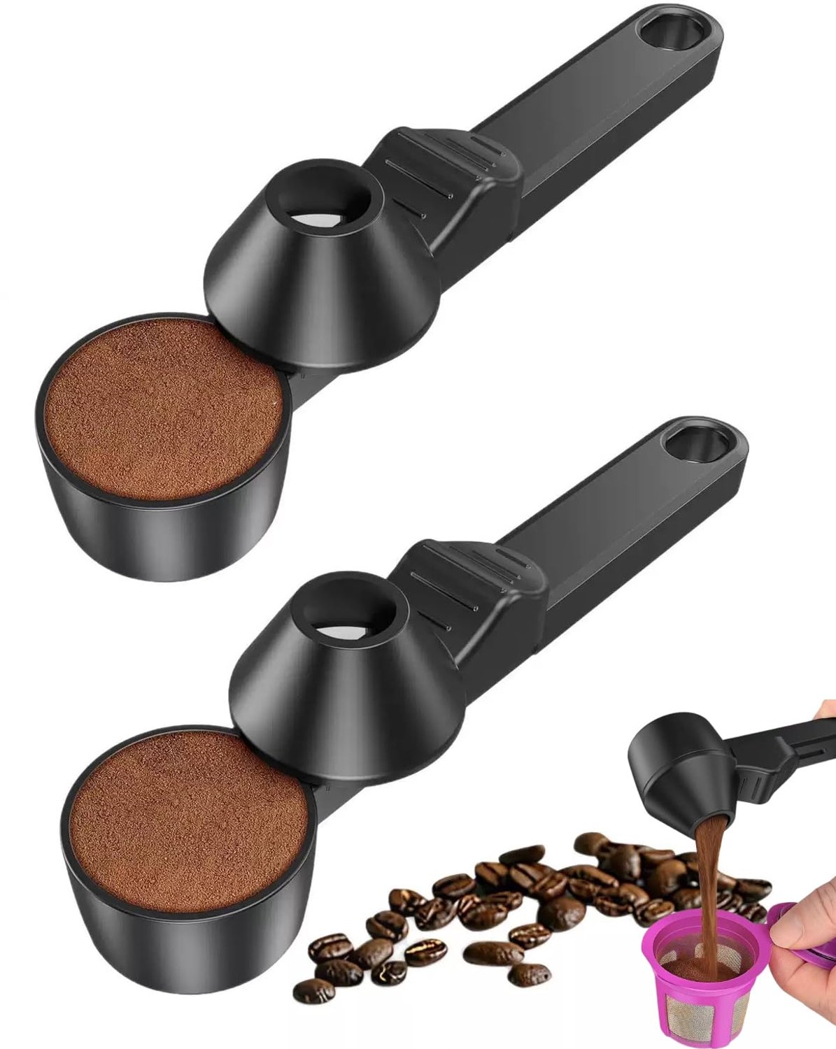 Set van 2 Koffie Doseerlepels voor Nauwkeurige Porties