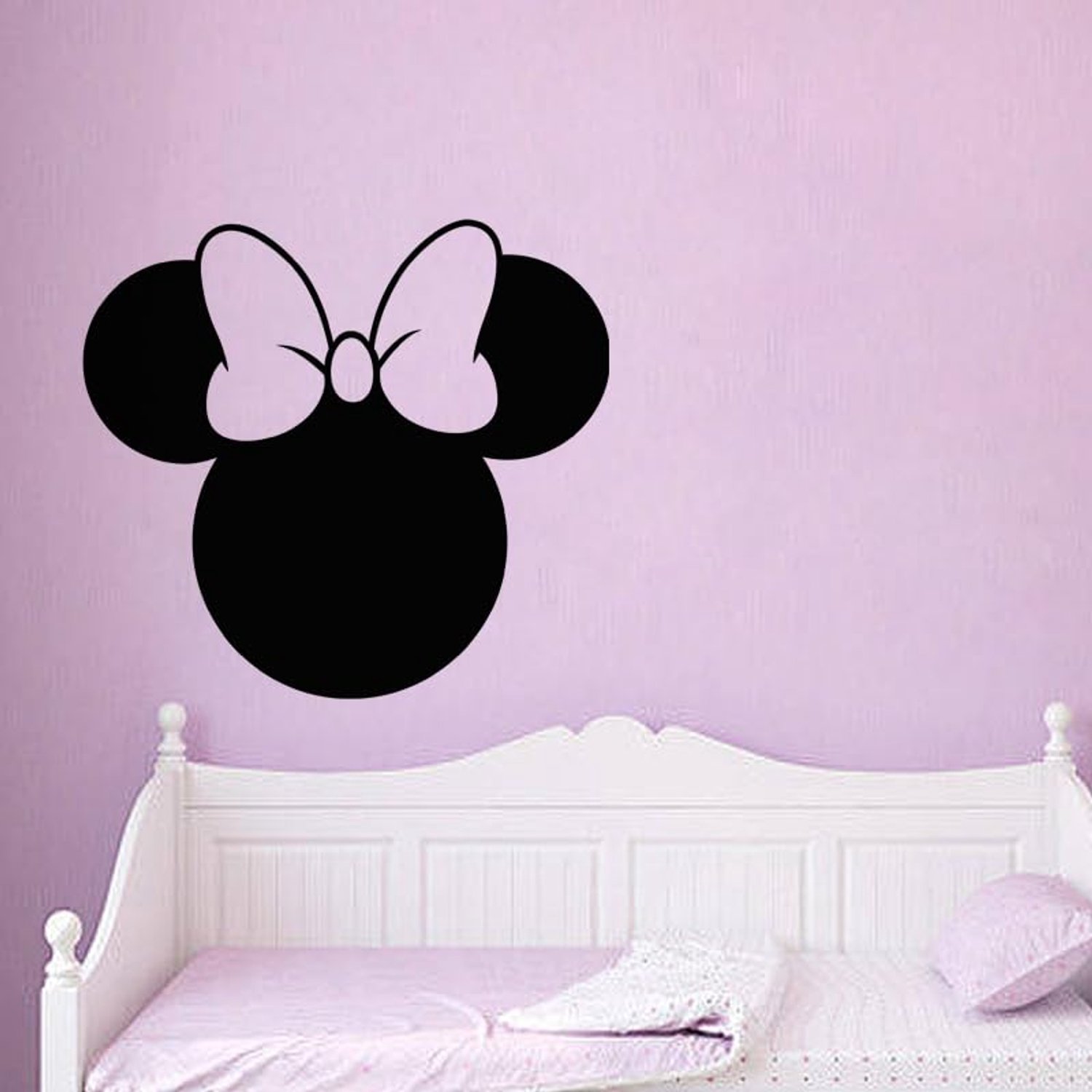 Zelfklevende Slate Chalkboard Sticker Silhouette Mouse 90 x 110 cm