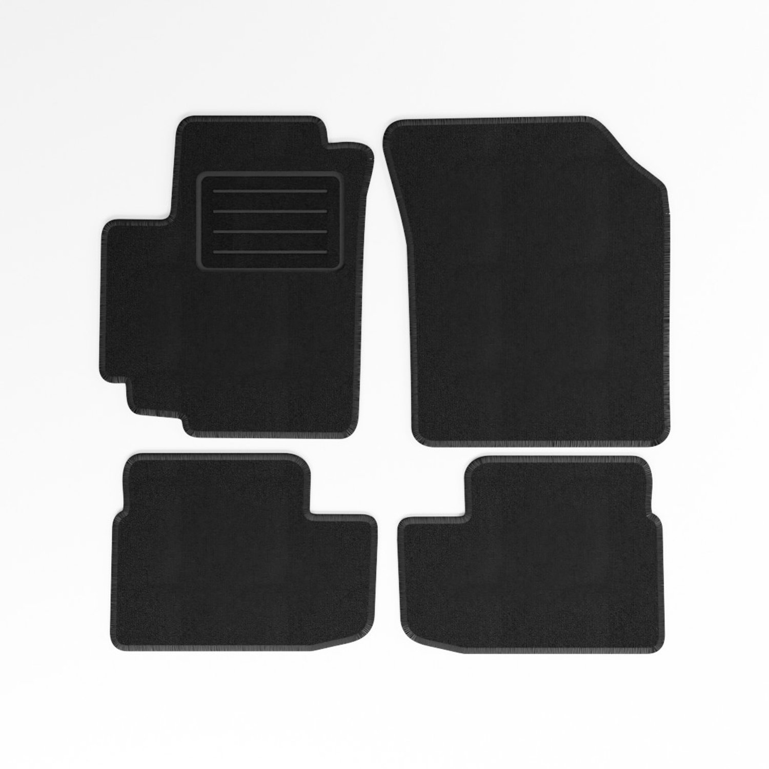 Mats4all | Naaldvilt automatten passend voor Opel Agila 2008-2014 | Antislip | Met versterking | 4-delig | Automatten | Mattenset
