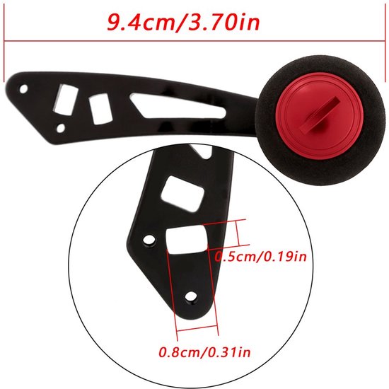 Visserij-reel Handvat EVA-knop - Vervangende Onderdelen - Low-Profile Reel - Eenvoudige Installatie - Comfortabele Gebruikservaring - Hoge Kwaliteit - Reelhandvat — afbeelding 2