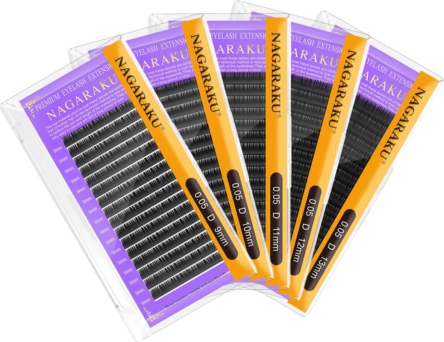 5 Dozen Individuele Wimperextensions - Klassieke 1:1 Volume Russische Wimpers