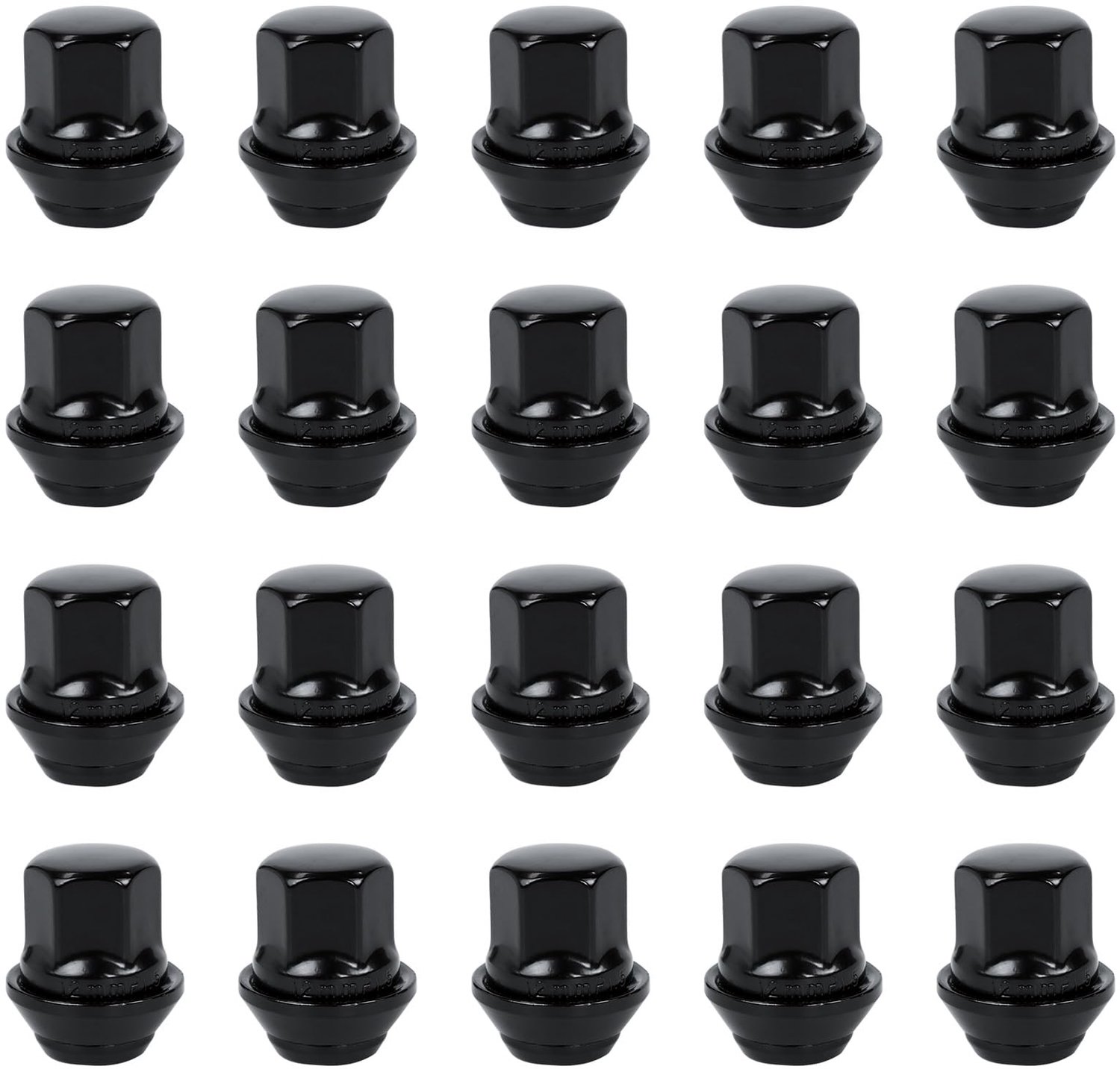 Set van 20 M12 x 1.5 Wielmoeren van Staal