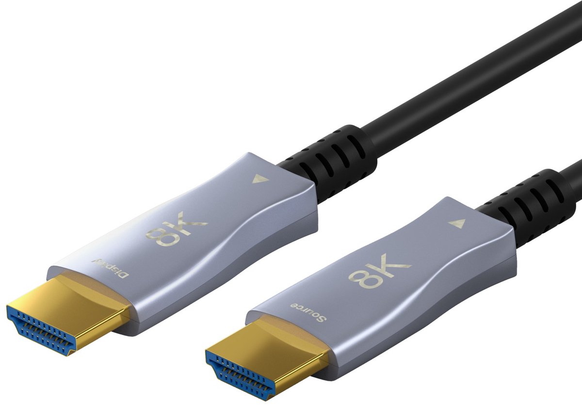 Image of Goobay Optische hybride Ultra High Speed HDMI-kabel (AOC) 100 m, 8K/60 Hz, 48 Gbit/s, zwart