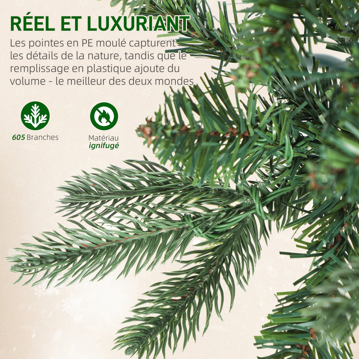 Smalle kunstkerstboom - 180 cm - 200 LED - 605 takpunten - 8 lichtstanden - scharnierconstructie - groen - voor kleine ruimtes – foto 5