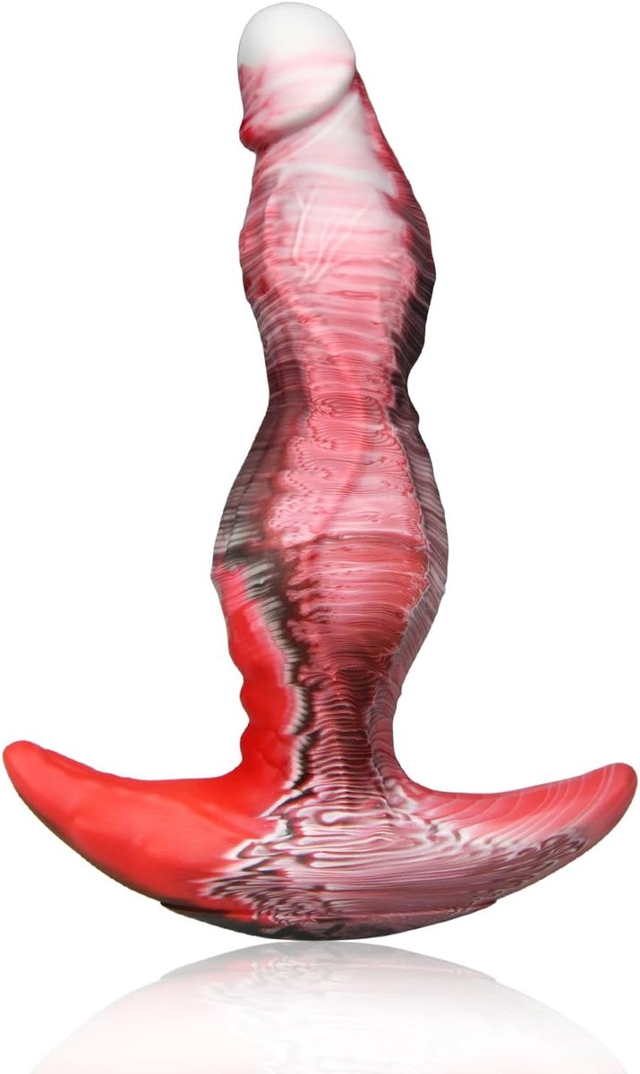 Anale Plug voor Volwassenen, Realistische Dildo voor Langdurig Comfortabel Dragen Veilige Bootsanker Greep Vloeibare Silicone Anale Kegel Prostaatmassager voor Mannen en Vrouwen (S)