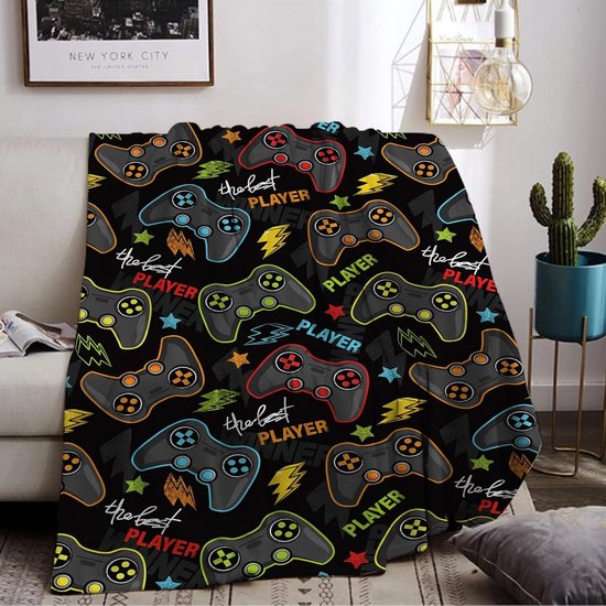 Knuffeldeken voor kinderen, kinderdeken, 3D-gamepad-patroon, flanel, fleece deken, bankdeken, sprei, deken, zacht, warm, wollig, woondeken voor jongens (Gamed 01, 150 x 200 cm) Knuffeldeken voor kinderen, kinderdeken, 3D-gamepad-patroon, flanel, fleece deken, bankdeken, sprei, deken, zacht, warm, wollig, woondeken voor jongens (Gamed 01, 150 x 200 cm)