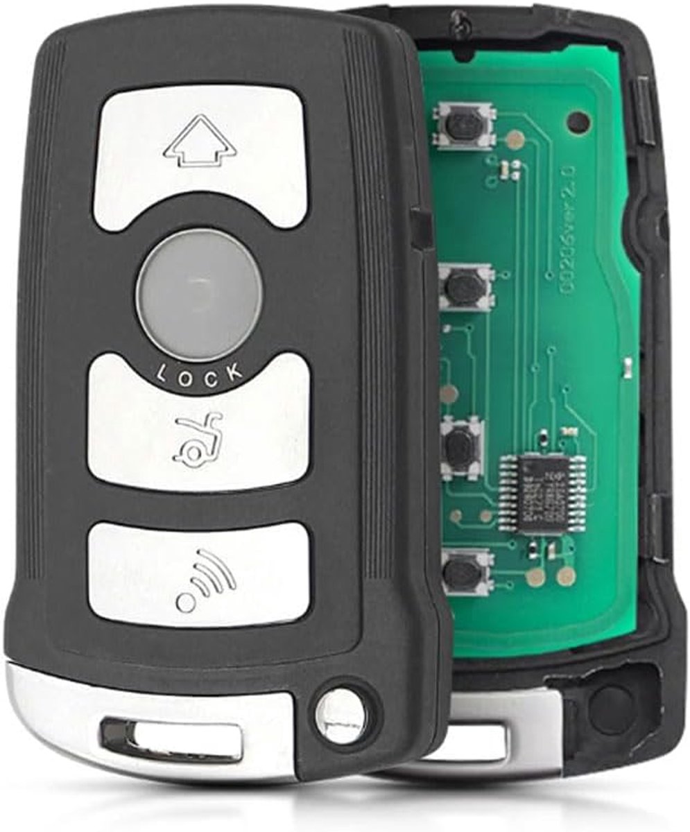 868 Mhz autosleutel voor BMW 7-serie 745i 750Li 760i E65 E66 CAS1 Serie 4 toetsen ID46 PCF7944 chip autosleutel afstandsbediening draadloze behuizing smart sleutel behuizing