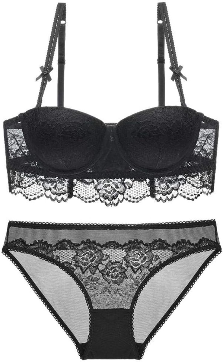 Sets met nachtmode & ochtendjas Vrouwen Sexy Lingerie Nachtkleding Backless Transparant Embroidery-Hot_Pink_4XL
