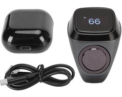 Tally Counter, Oplaadbare Tally Counter Ring BT5.1 Handheld Number Click Counter Digitale Finger Counter Ondersteuning voor IQibla APP met 0.49in Scherm (18MM)