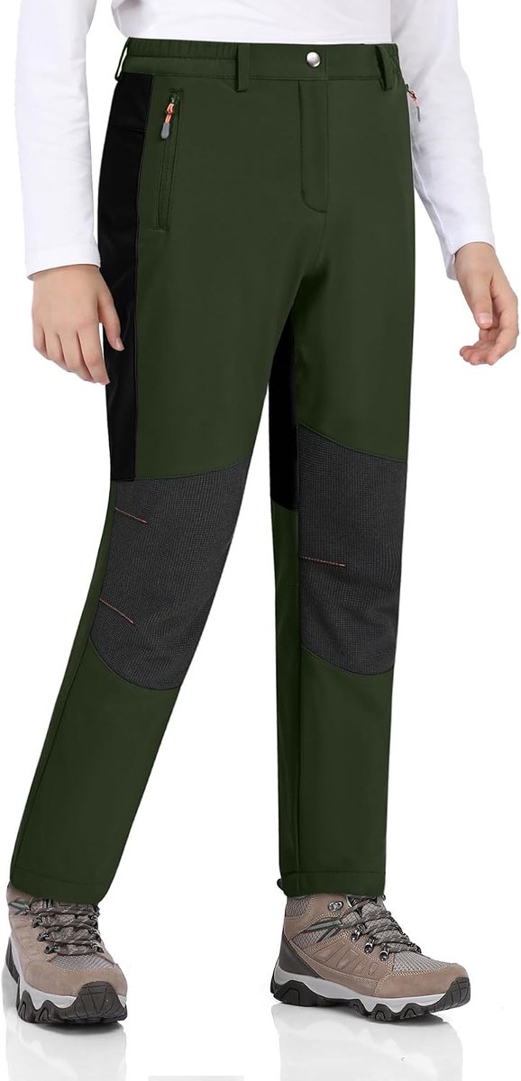 Kinderen Waterdichte Winterbroek Skibroek Warme Fleece Softshellbroek Thermische Snowboardbroek Jongens Gevoerde Outdoorbroek
