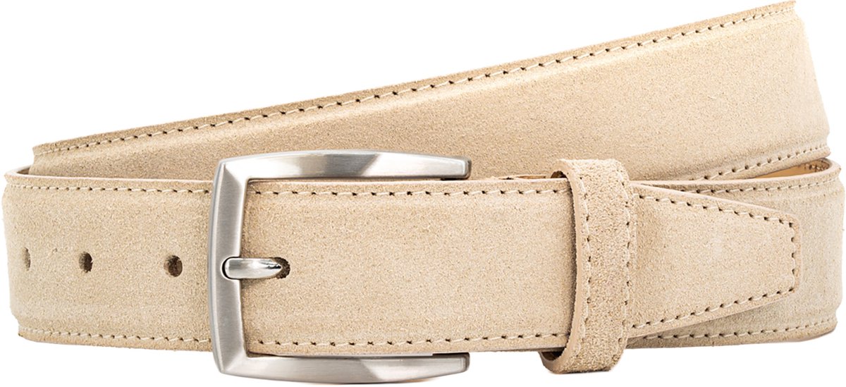 LINDENMANN leren heren riem - taupe
