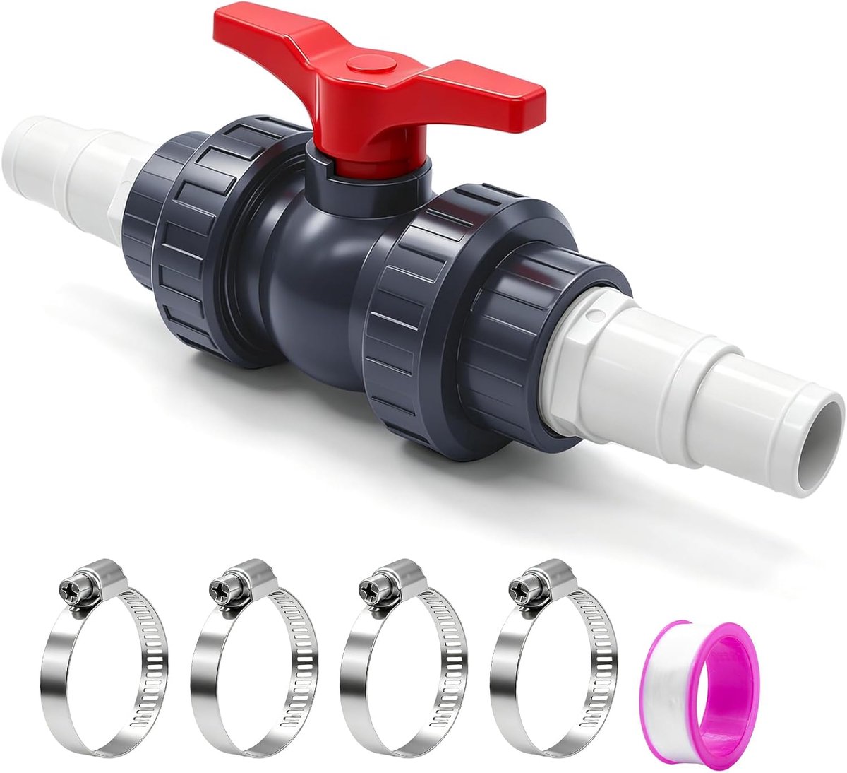 50 mm kogelkraan pvc afsluitkraan zwembad ventiel