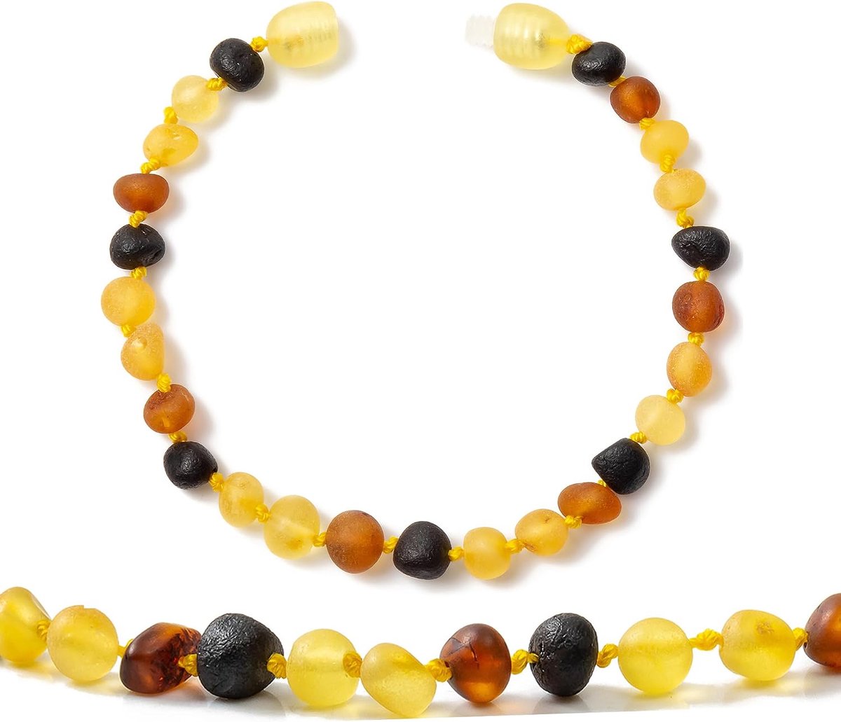 Baltische amber armband/enkelsieraad - handgemaakt - authentieke amber - ideaal voor welzijn - ShopVlot