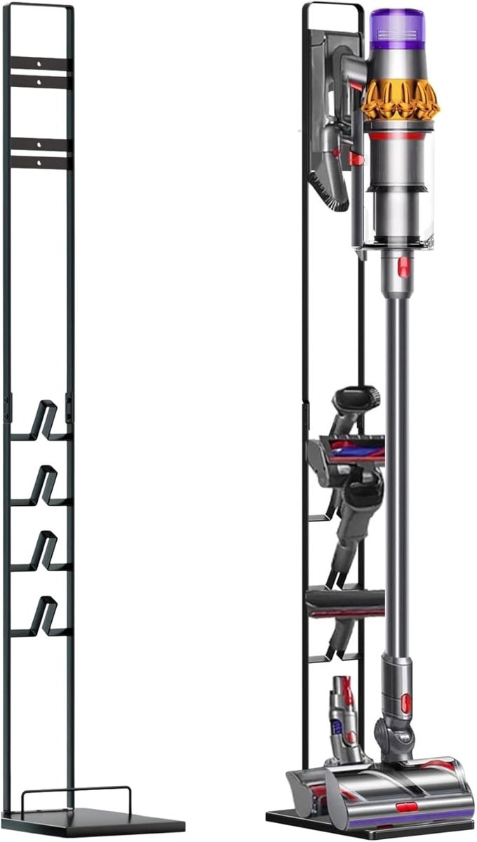 Houder geschikt voor Dyson stofzuigers. geschikt vooralen opbergstandaard compatibel geschikt voor Dyson V6/V7/V8/V10/V11/DC58/DC59/DC62/DC74. Vloerstandaard, boren niet nodig.