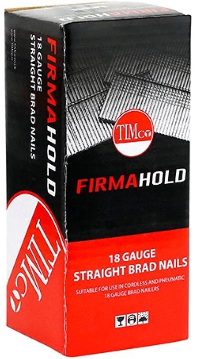 Gecombineerde rechte bradnagels van 18 Gauge, A2-roestvrij staal, voor professioneel gebruik