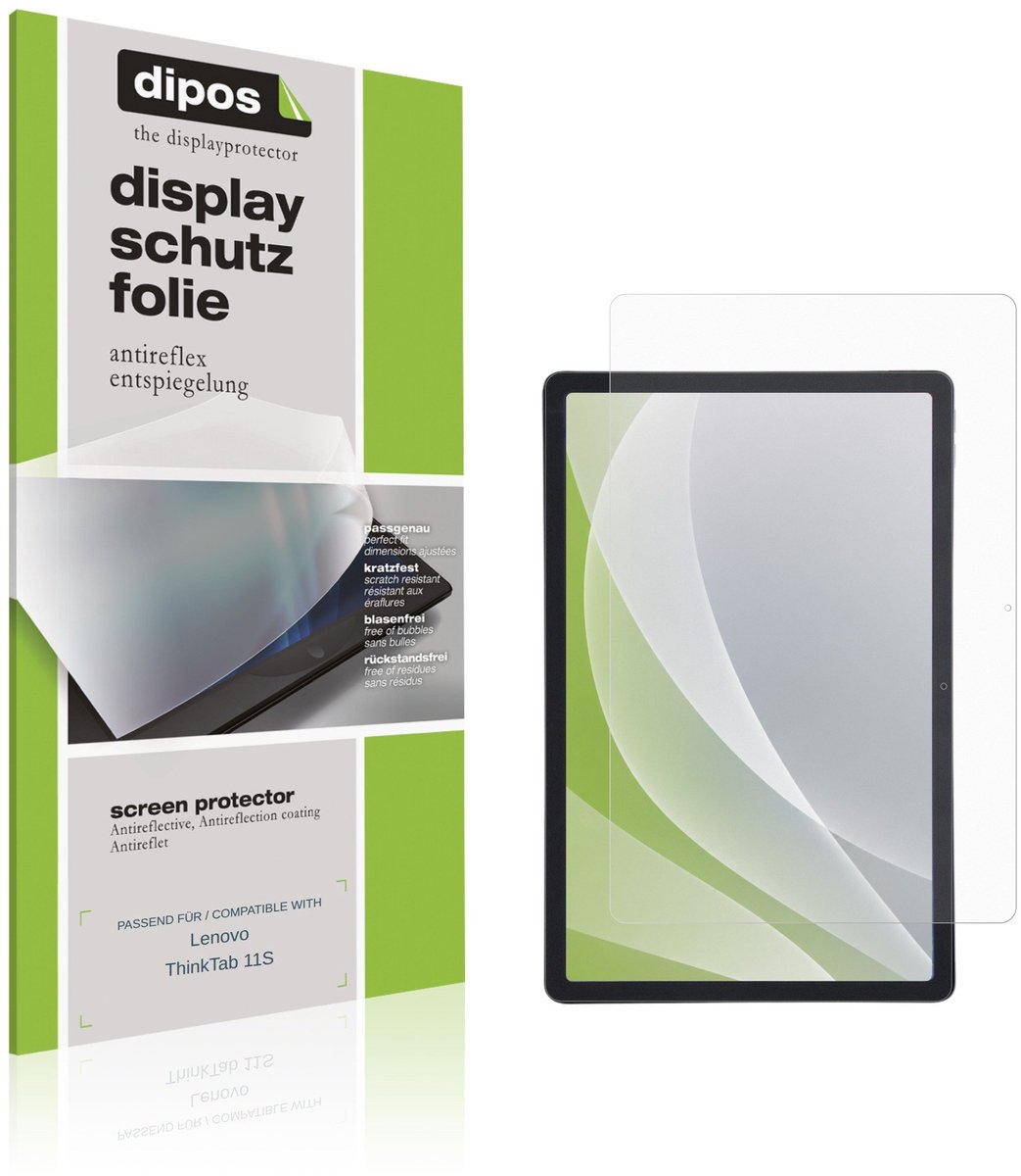 dipos – 2x Matte Beschermfolie geschikt voor Lenovo ThinkTab 11S | Krasbestendige & antireflecterende Screenprotector Ultra-Thin