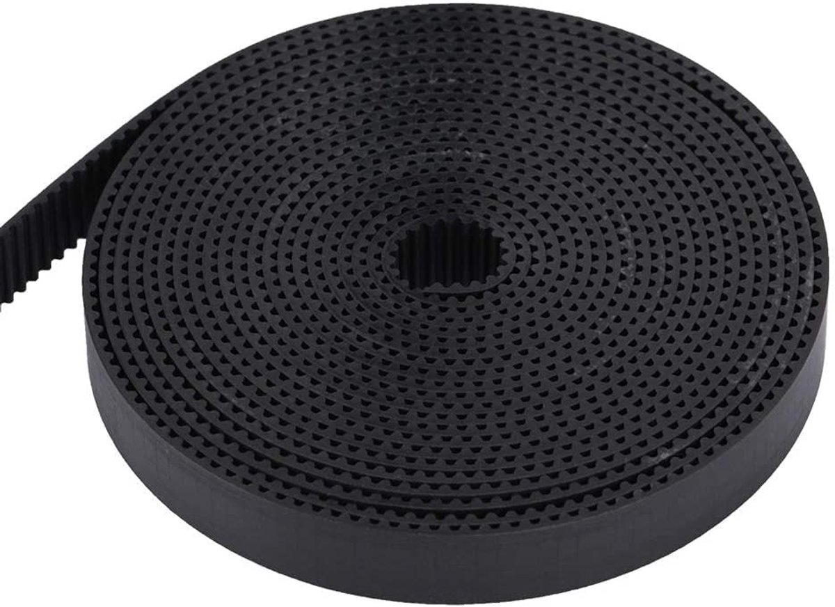 Tandriem voor 3D-printers, 2GT 15 mm breedte 3 m/5 m/10 m GT2 tandriem voor 3D-printers, breedte 15 mm 2GT rubber, synchrone tandriem voor 3D-printers (5 m)