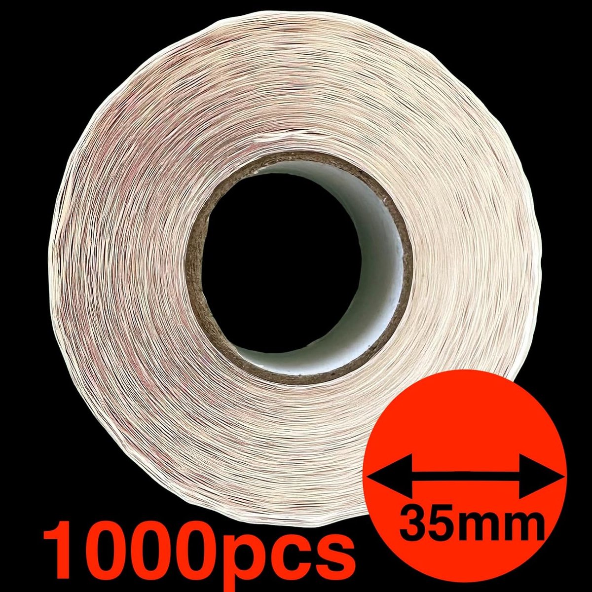 Prijskaartjes -50% Euro Pack van 1000 Rode Rode Zelfklevende Zelfklevende Plakstickers Prijs Stickers Liquidatie