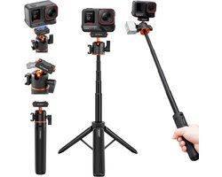REYGEAK 55 cm long all-in-one triple extension bar, with adjustable ball head on all sides, with insta-360 magnetic - ShopVlot