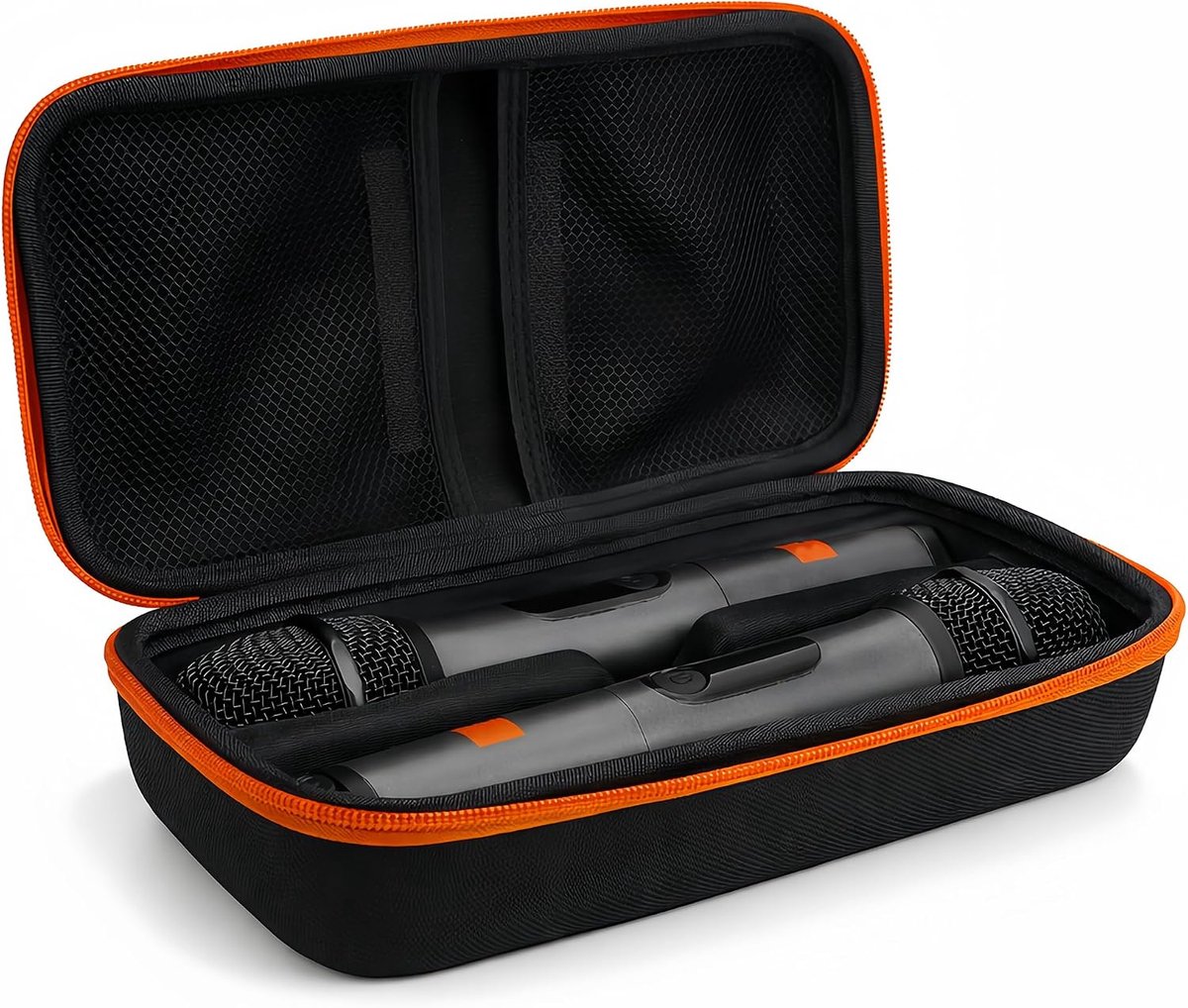 Musiin Microfoondraagtas compatibel met draadloze dubbele microfoon, draagbare handheld microfoontas past op - ShopVlot