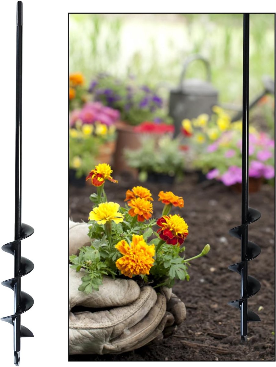 Grondboor Accuschroevendraaier, Tuin Boor, Grondboren voor Boormachine, Plantenboor, Turboplanter, voor Tuinaanplant, Losmaken van Planten, Veldopgraving