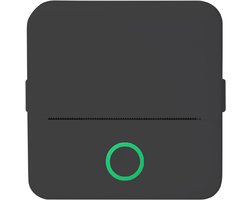 Miniprinter - Mini Bluetooth thermische printer - 200 dpi, printen zonder inkt - Inclusief 10 rollen papier - Geschikt voor het afdrukken van etiketten, lijsten en foto's - Draagbaar ontwerp voor gebruik op kantoor, school en thuis - Zwart