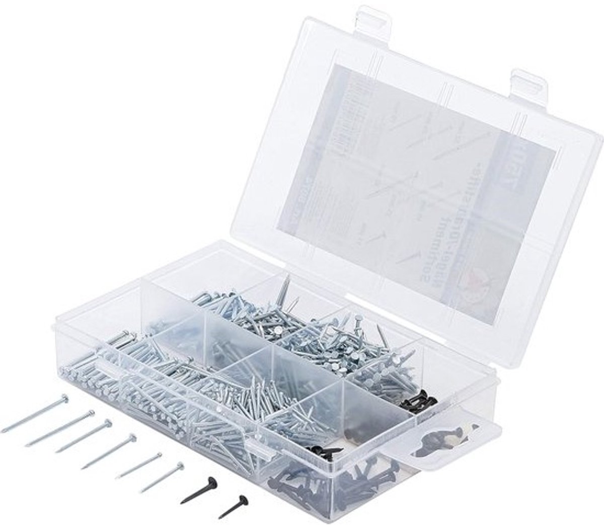 Assortiment Draadnagels en Spijkers - 750-delig Handgereedschap