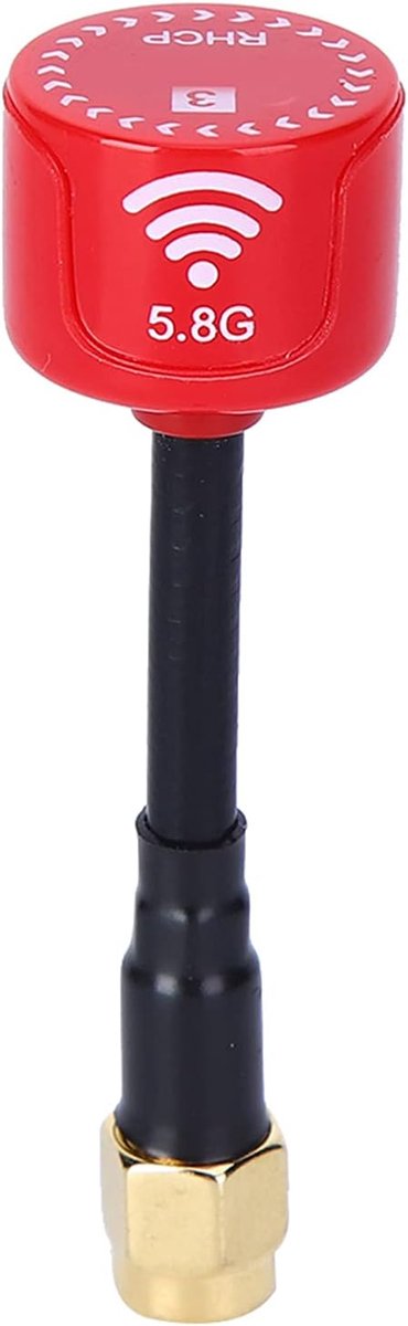 5.8Ghz 3dBi RHCP High Gain Antenne Flexibele Installatie Sterk Signaal voor FPV Racing Drone Afstandsbediening Accessoires Onderdelen (Rood)