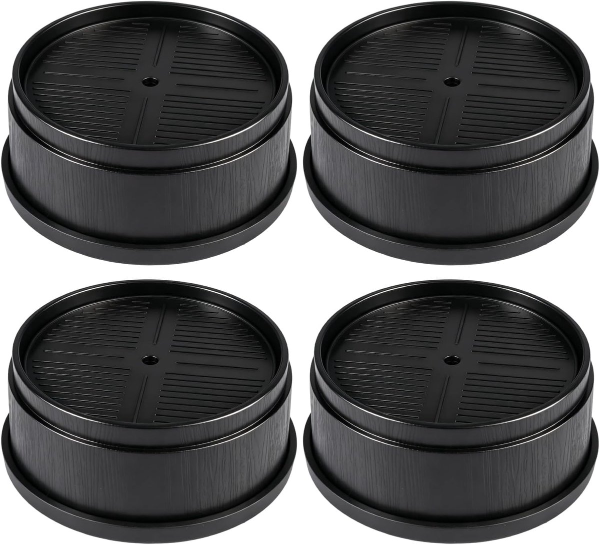 Bedverhogers 4 cm - ronde rubberen antislip - verstelbaar tot 14 cm - ideaal voor meubels - ShopVlot