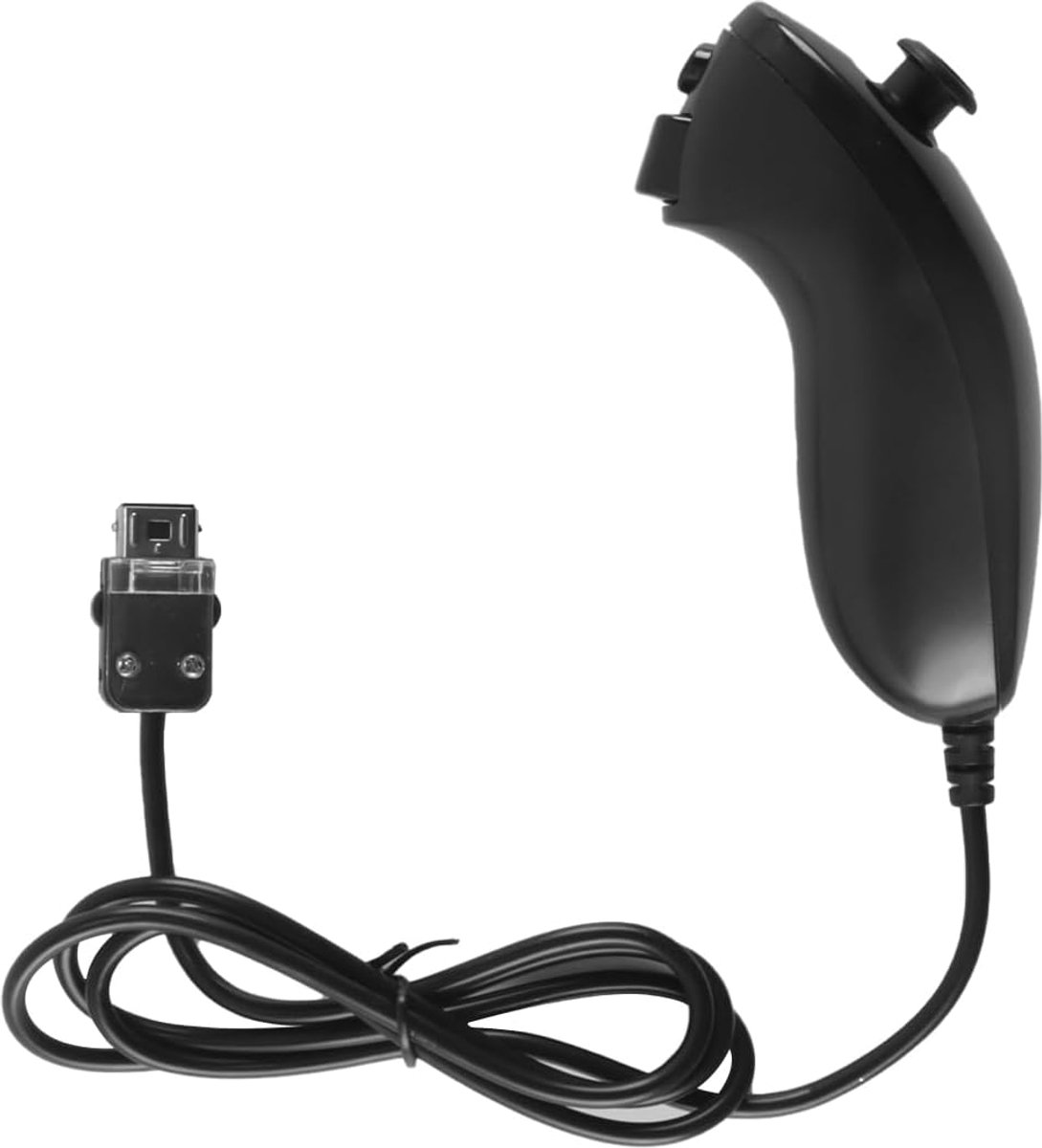 Nunchuck-controller bedraad - zwart - voor consolevideogames - optimale prestaties - ShopVlot