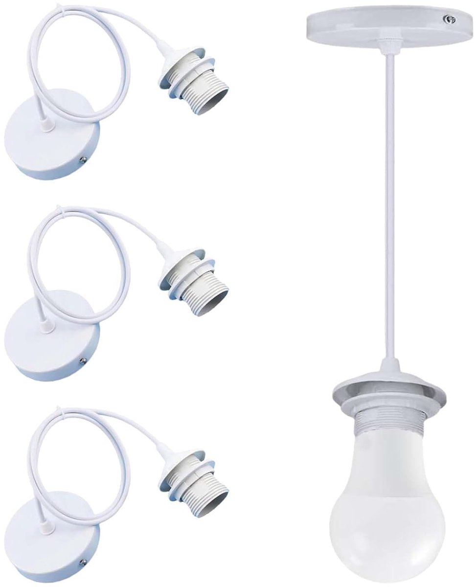 E27 Hanglamp 100cm Kabel - Lamphouder - Geschikt voor alle E27 lampen - Ideaal voor sfeervolle verlichting - ShopVlot