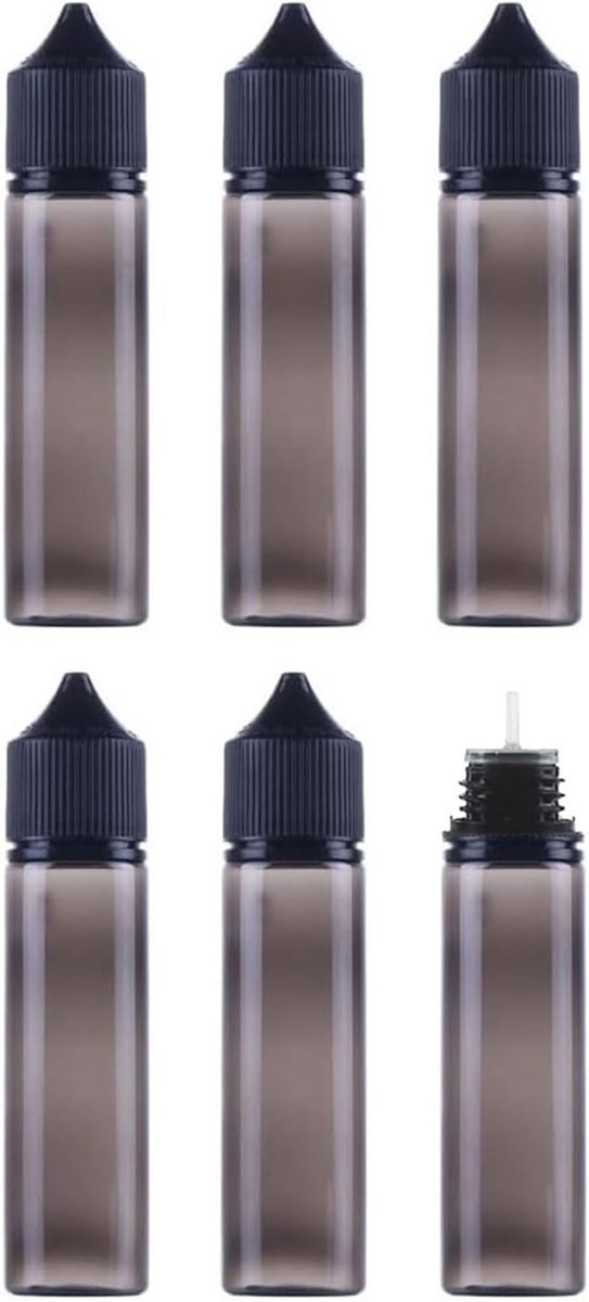 Flüssigkeitsflessen 6 x 70 ml - flexibele flessen - voor vloeibare huisdieren - ideaal voor precisiegebruik - ShopVlot