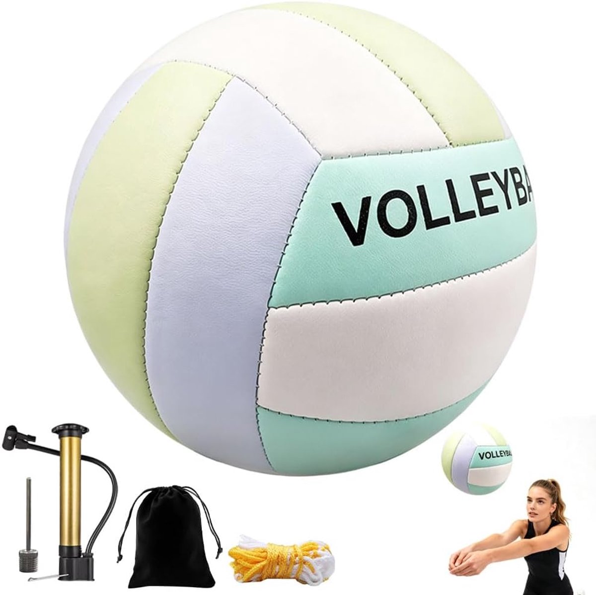Volleybal officiële maat 5 - waterdicht PU-leer - uitstekende terugsla - ideaal voor training - ShopVlot