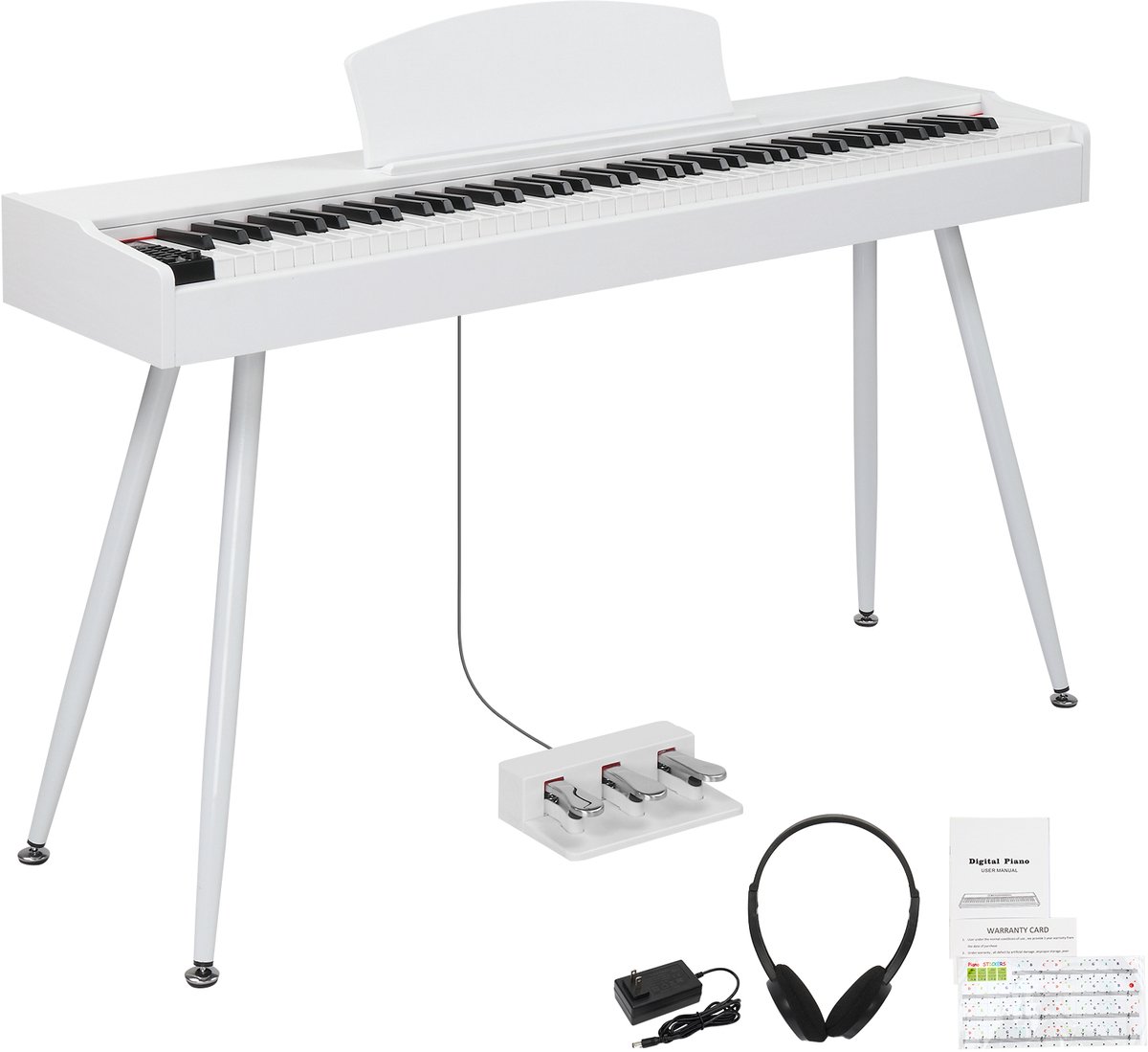 Digitale piano- 88 toetsen - 380 klanken - 128-stemmige polyfonie - dubbele Bluetooth
