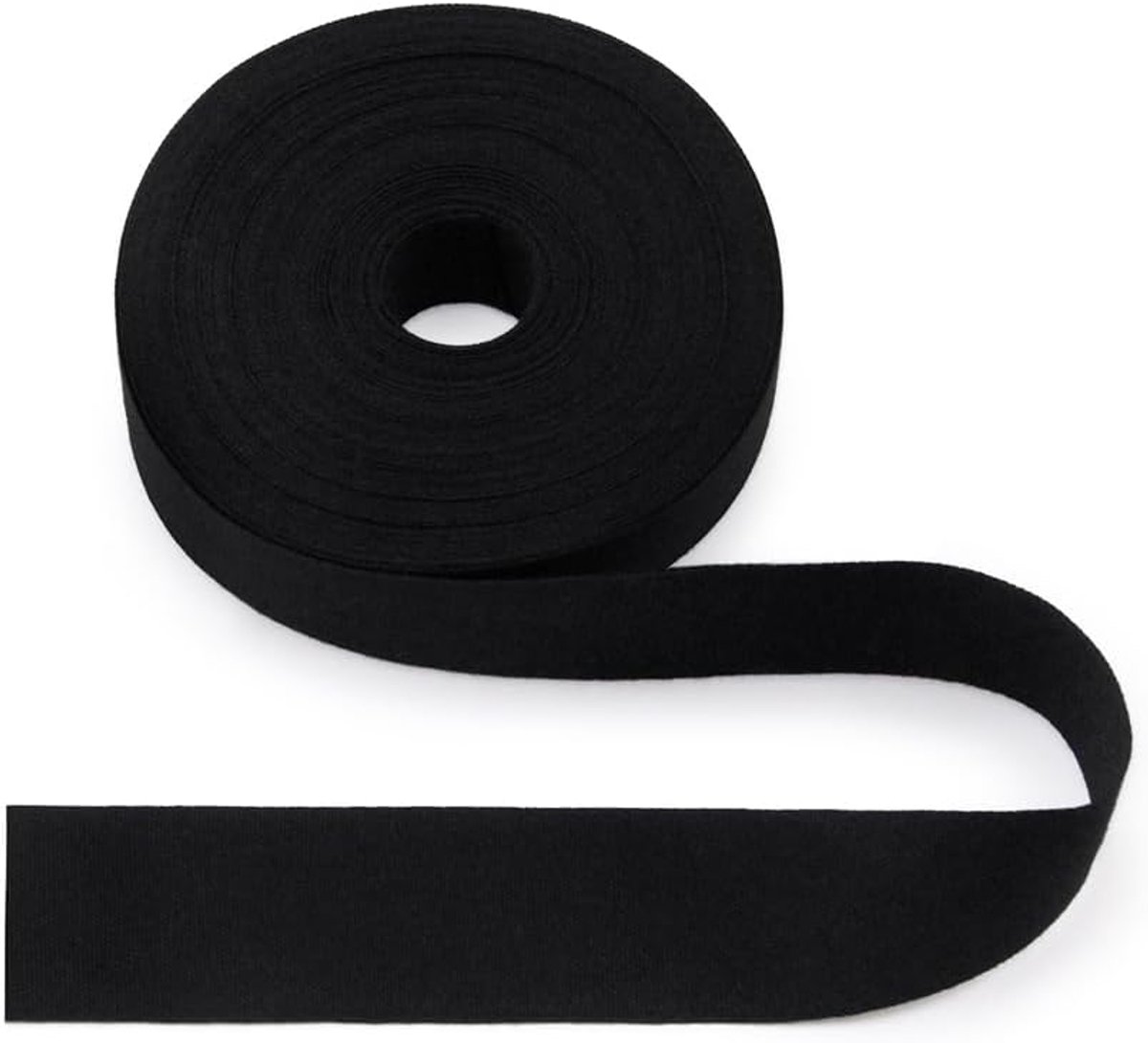 Natuurlijk Katoenen Lint 25mm, 10 Yards Effen Weefsel Singel voor Randversterking, DIY Naaiwerk - Effen 25mm*10Y