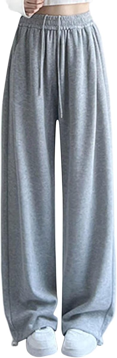 Casual broek voor meisjes, elastische tailleband, brede pijpen, joggen, dagelijkse outfit, lente, zomer, met sneakers, van 9 tot 16 jaar