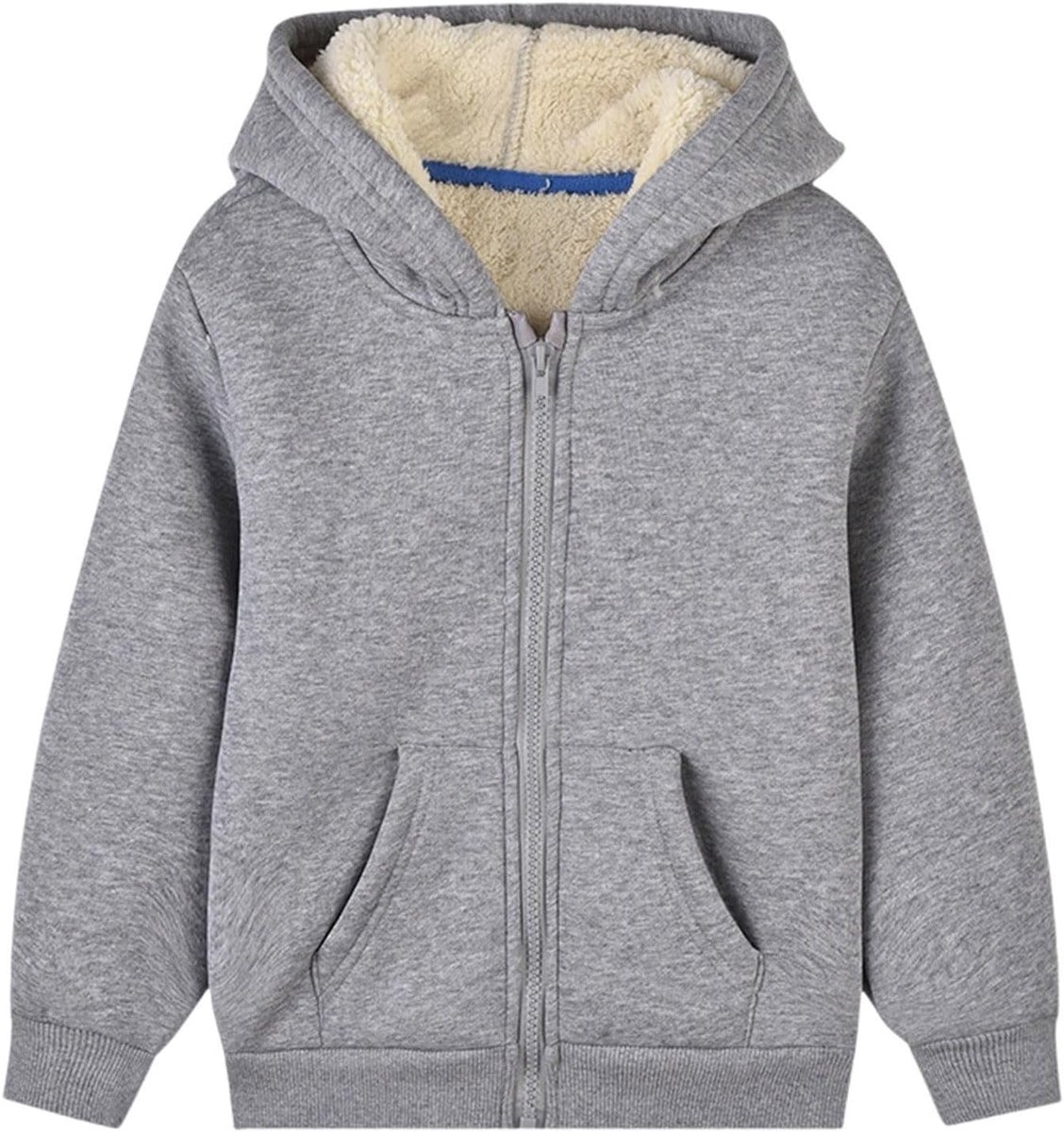 Winterjas met dikke lamswol, veelzijdige casual jas met capuchon voor grote warme bovenkleding in outdoorstijl voor dagelijks gebruik op school