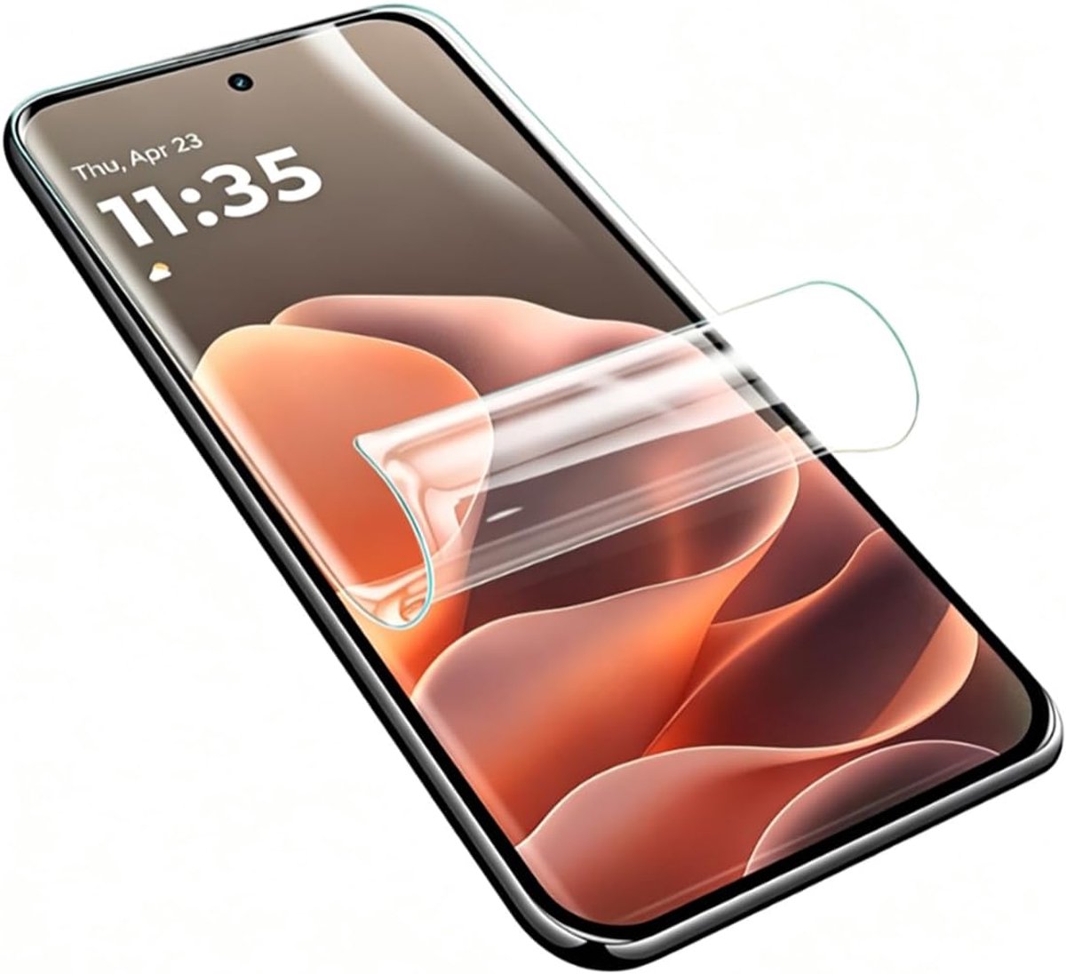 Beschermfolie voor Motorola Edge 70 Pro, 2 stuks, hoge aanraakgevoeligheid, flexibele TPU HD displayfolie, krasvrij