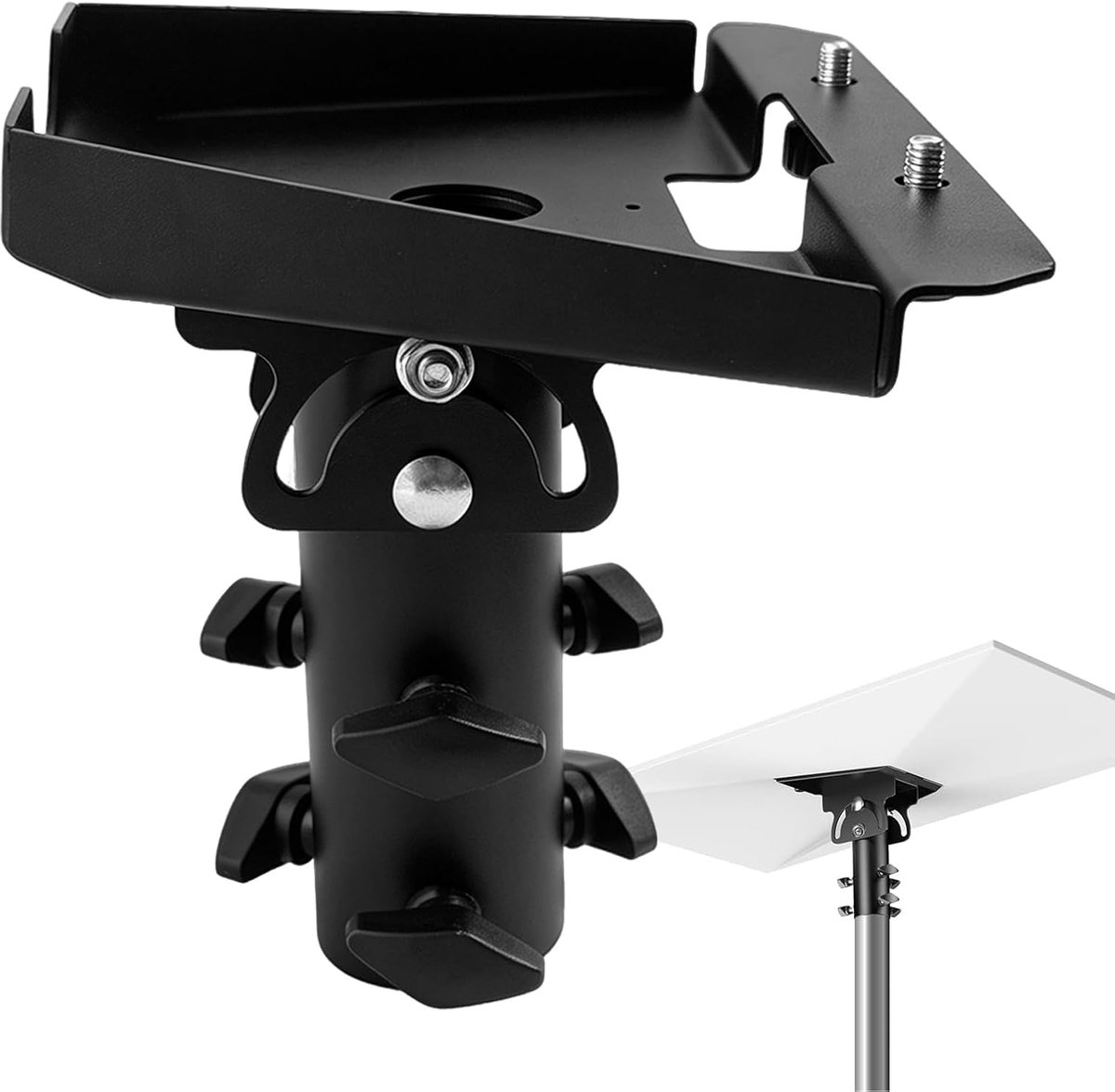 Gen 3 houder met buisadapter, verstelbare masthouder voor Starlink Standard 4/4X, geschikt voor 28-55 mm mast, metalen houder voor dak, balkon, muur en mastmontage