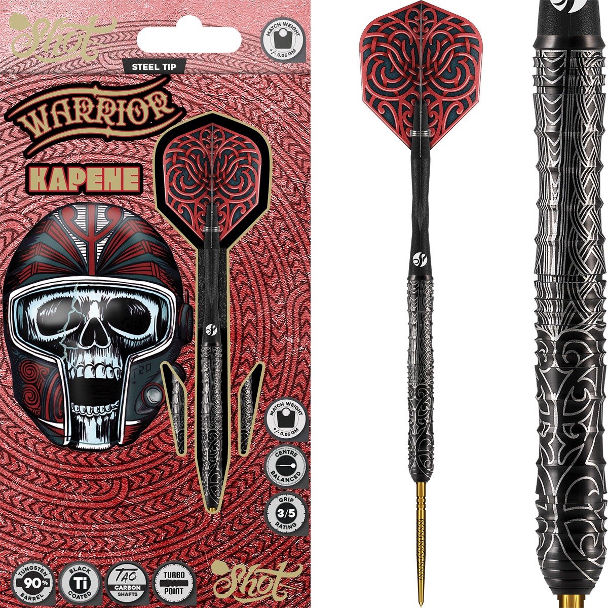 Shot Warrior Kapene Turbo Point 90% - Dartpijlen