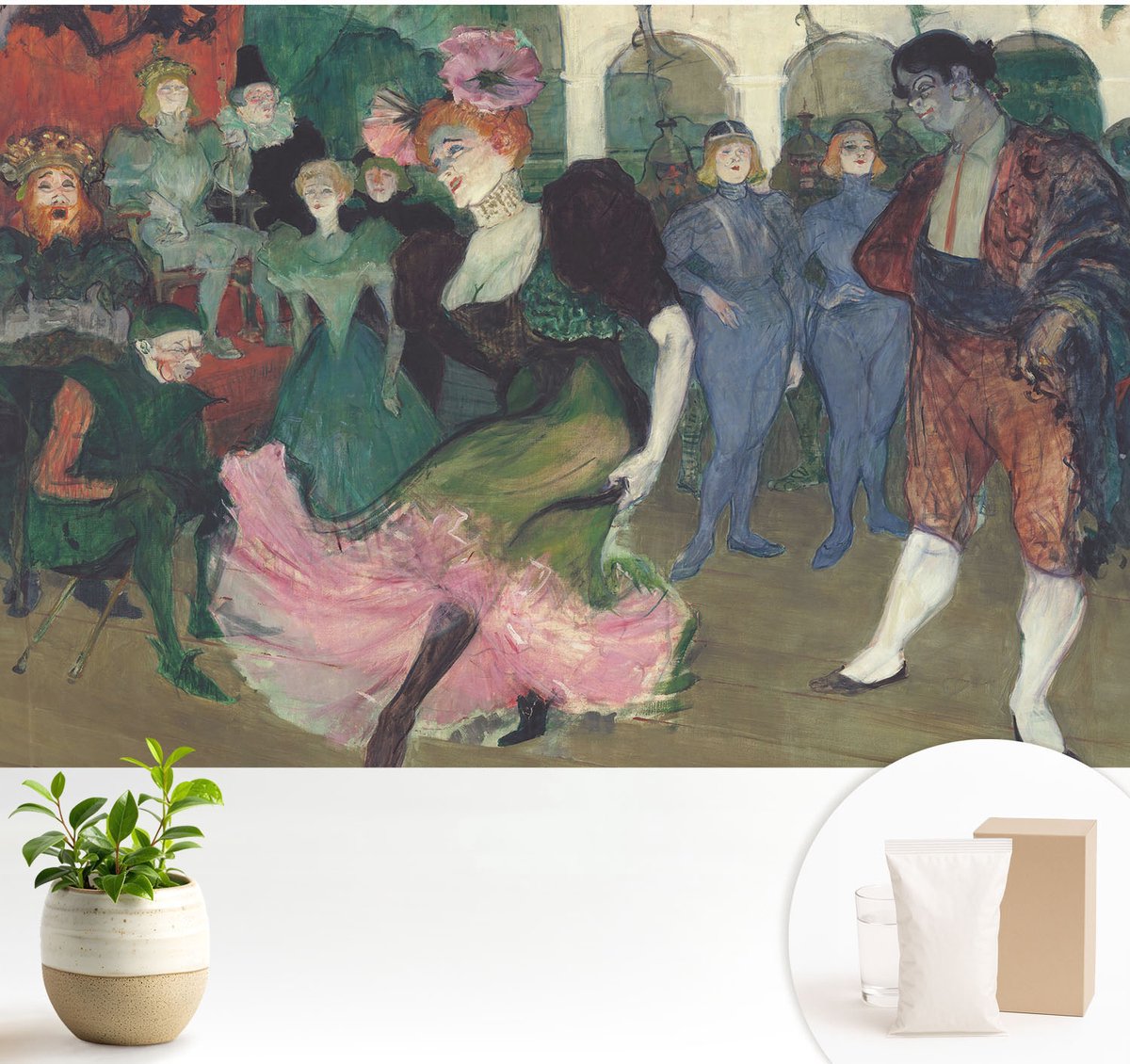 Wallfluent Fotobehang - Groente Vliesbehang - 104x70 cm - Ballroomdansen Fotobehang Vlies - Hal behang Deel - Muurschildering - Hal behang
