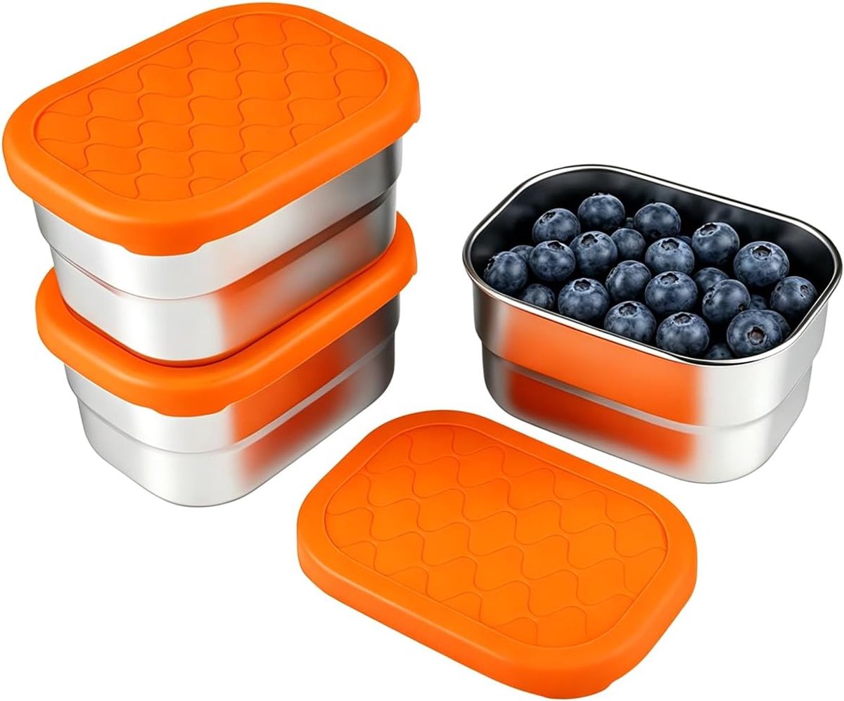 3 Stuks 230 Ml Voedselcontainerset, Snackcontainers voor Het Bewaren van