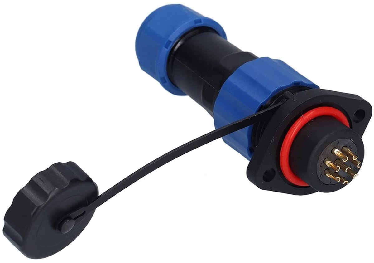 Waterdichte en Antioxidant Flensconnectoren voor Luchtvaarttoepassingen - Male & Female 8 Kernen (250V 5A)