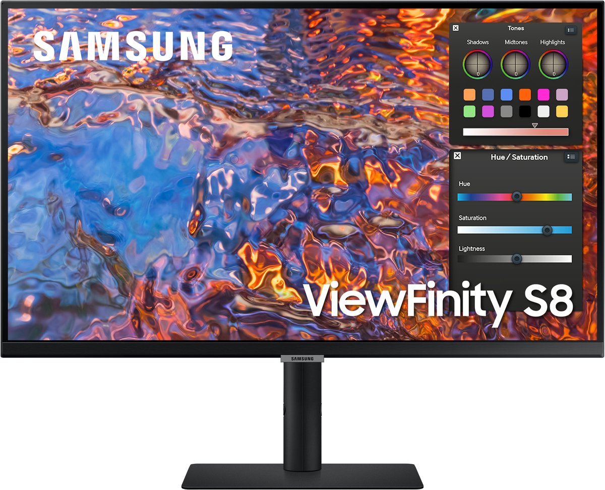 Bol.com Samsung ViewFinity LS27B800PXPXEN - 4K IPS Monitor - USB-C 90w - RJ45 - 27 inch aanbieding