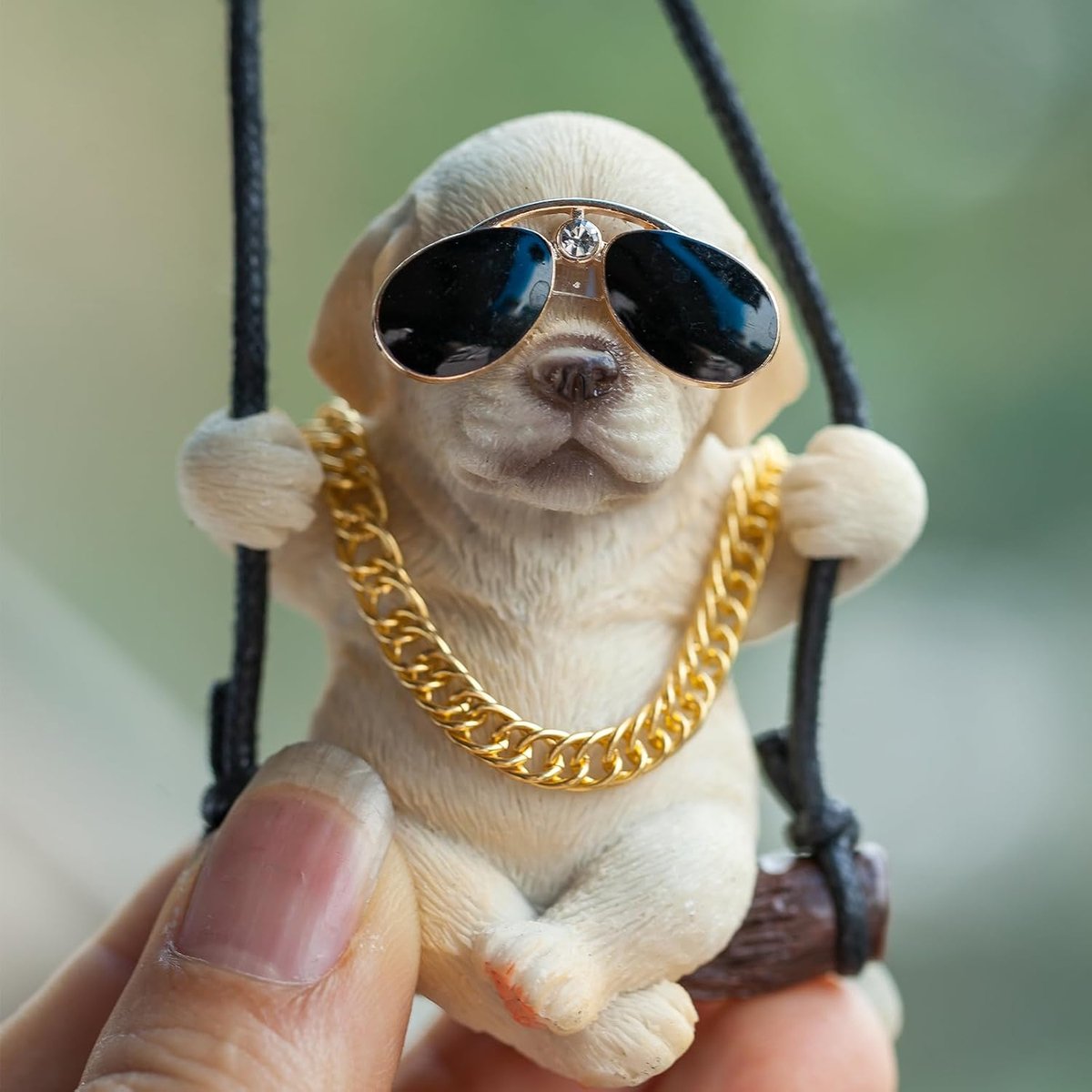 Ornamenten, gele hond labrador hanger autospiegel spiegel hangende ornamenten auto spiegel accessoires verjaardagscadeaus decoratie charme auto opknoping