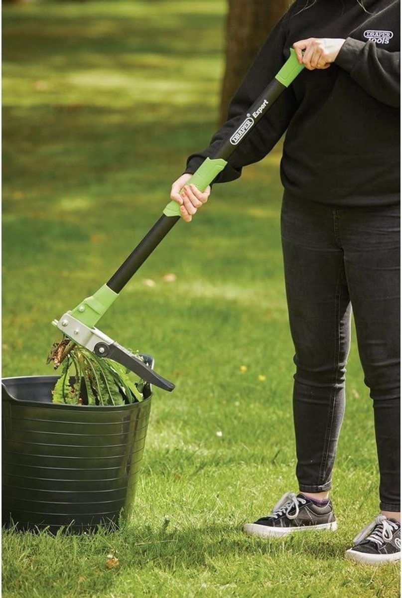 Long Handle Weed Puller with Weed Control - Green and Black by Draper