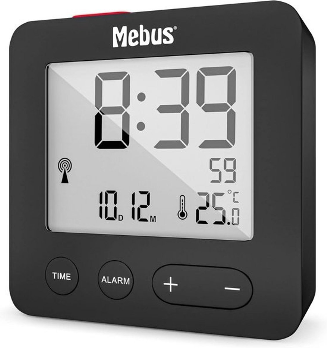Elektronische wekker - draadloos - meerkleurig - Mebus 25801 - model 785878