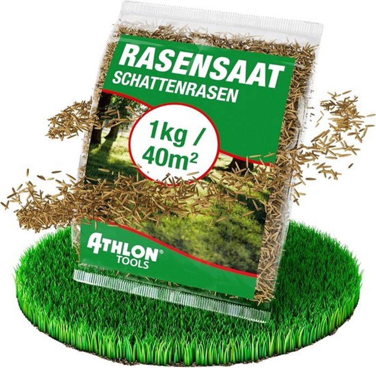 Graszaden 1 kg voorjaar herfst nazaaien schaduw droogtebestendig universeel sport speel decoratief graszaad grasmix gras zaaien