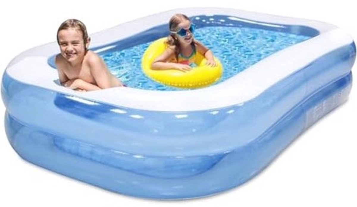 Ruim Opblaasbaar Familiezwembad voor Kinderen en Volwassenen - Geschikt voor Binnen en Buiten - 78" x 59" x 19.7"