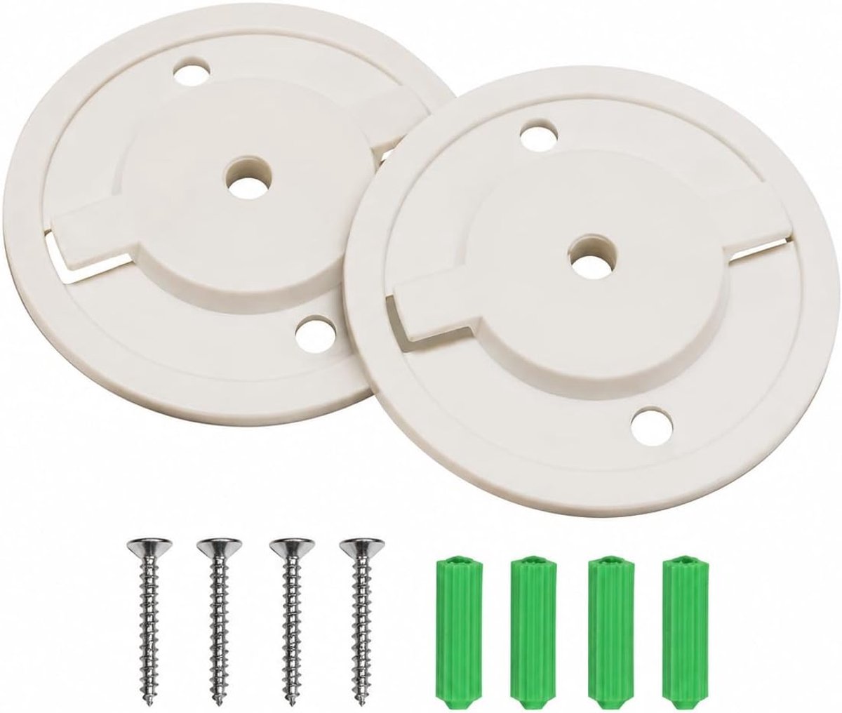 2-pack Smart Camera Wandmontagebasis, witte ABS zelfklevende camerahouder, compatibel met Tapo C200 TL70 C210 IPC40-serie voor gebruik binnen en buiten